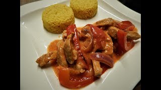 Geschnetzeltes mit Paprika und Curry Reis [upl. by Niko]