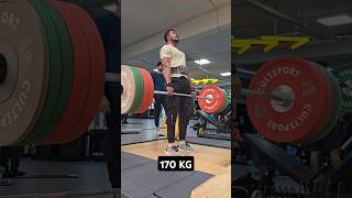 Deadlift 170 KG 🔥 deadlift deadlifts conventionaldeadlift [upl. by Etnod45]