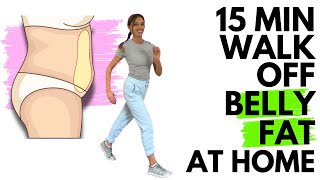 15 Minute Walking Exercises to Lose Belly Fat [upl. by Vinna]