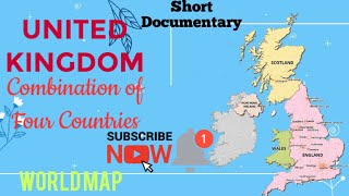 United Kingdom Combination of Four Countries  UK Map 2022  Great Britain Map  UK Countries Map [upl. by Alsi]