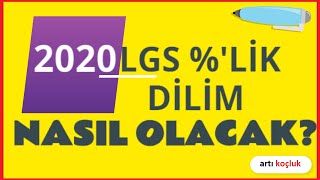 Yüzdelik Dilim ve Yerleşme Kriteri  2020 LGS [upl. by Eanehs]