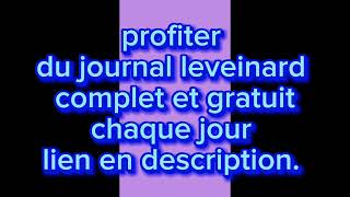 journal Le veinard du jour gratuit 140324 [upl. by Camfort]