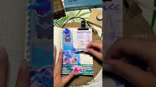 Скрапбкукинг 🌊🐠my journal Asmrstickers asmr creativejournal journaling stickers rek top [upl. by Ahsatak]