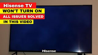 Hisense TV Wont Turn On  Red Light Flashes  No Red Light  Complete Fix Guide [upl. by Natanoy]