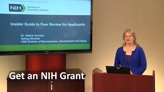 Insiders Guide to NIH Peer Review for Applicants [upl. by Eeslehc]