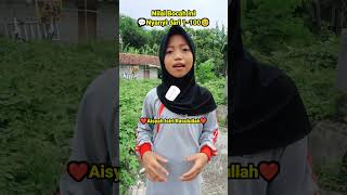 Bocah bersuara merdu nyanyi lagu Aisyah❤ Shorts [upl. by Olpe]