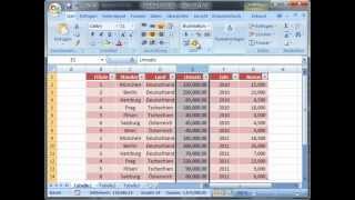 Tabellen Erstellen in MS Excel  Excellernende [upl. by Yeldud]