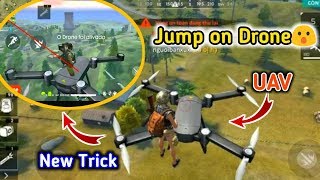 How to Jump on DroneUAV in free fire  free fire 3 new tricks  Free fire tips and tricks [upl. by Alleroif816]