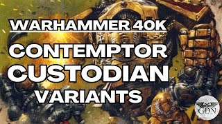 Warhammer 40k Lore  Custodian Contemptor Dreadnoughts [upl. by Yro719]