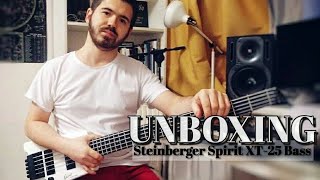 UNBOXING Распаковка  Steinberger Spirit xt25 Bass [upl. by Tray501]