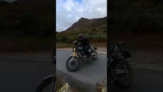 Epic fly by by Africa twin and Triumph scrambler near Loweswater [upl. by Diarmuid]