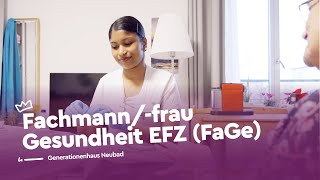 Fürsorgen als Fachmannfrau Gesundheit EFZ  Generationenhaus Neubad  Lehrstellenvideo  Yousty [upl. by Idnal944]