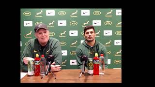 Springbok Team Announcement for Wallabies Test [upl. by Gasser]