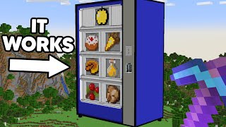 I Built A Working Vending Machine In Minecraft [upl. by Edouard848]