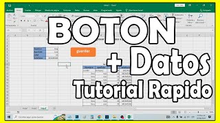 Cómo crear un botón en Excel para ingresar datos paso a paso  comoconfigurar [upl. by Yssirhc]