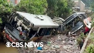 Mudslides flooding kill more than 100 people in Brazil [upl. by Gewirtz]