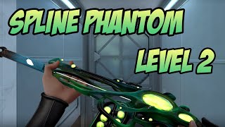 GREEN SPLINE PHANTOM SKIN GAMEPLAY LEVEL 2  VALORANT SPLINE SKINS [upl. by Babita349]