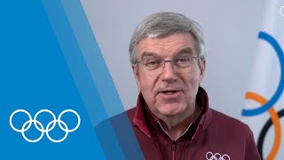 Gangwon 2024 volunteers thanked by IOC President [upl. by Sells]