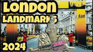 London Landmarks HALF MARATHON 2024  London was beautiful as always londonlandmarks [upl. by Saitam556]