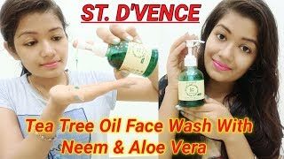 ST DVENCE Tea Tree Oil amp Neem Face Wash  Honest Review And Demo  Krrish Sarkar [upl. by Sitoel]