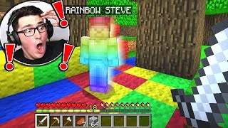 RAINBOW STEVE ATTACKED ME IN MINECRAFT [upl. by Naesar]