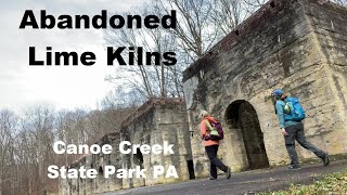 Exploring the Abandoned Lime Stone Kilns Canoe Creek State Park PA [upl. by Eycal]