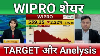 🔴WIPRO share letest news  Wipro technologies share anelysis  Wipro share Target [upl. by Ttenaej]