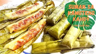 Suman Kamoteng Kahoy with Latik [upl. by Anikat]