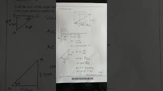 GCSE question  3D Pythagoras theorem Finding an angle gcse maths exam gcse2024 3D Pythagoras [upl. by Jp]