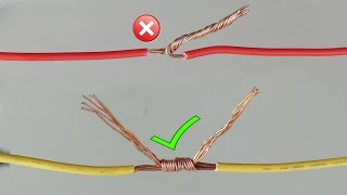 Awesome Idea How to Twist Electric Wire Together  Properly Joint Electrical Wire  skelectrical [upl. by Anora563]