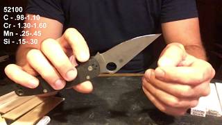 Spyderco PM2  52100 CF  review and sharpening [upl. by Davena]