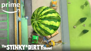 The Stinky amp Dirty Show  Season 2 Part 2  Clip Watermelon  Prime Video Kids [upl. by Annnora580]