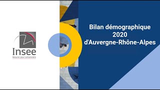 Bilan démographique 2020 d’AuvergneRhôneAlpes [upl. by Stephania819]