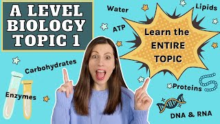 A level Biological Molecules  Learn the ENTIRE topic in this video AQA A level Biology Revision [upl. by Holbrooke]