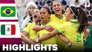 Brazil vs Mexico  Highlights  Concacaf W Gold Cup Womens Semi Final 06032024 [upl. by Eniawd72]