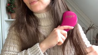 ASMR Hair Play Hair Brushing Hair Sounds [upl. by Glen]