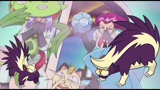 Stunky and Skuntank Stench Scenes   Professor Oak Edit  Pokemon Anime [upl. by Nachison]