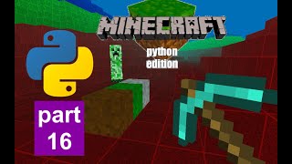 Minecraft in python Ursina mining and player position bug fixes  part 16 [upl. by Llewop]