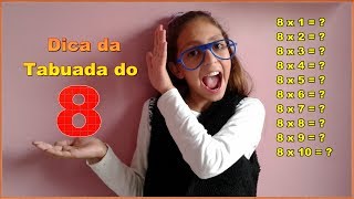 Dicas da Tabuada do 8 [upl. by Eanod]