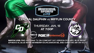 Central Dauphin vs Mifflin County  High School Wrestling [upl. by Enileuqcaj]