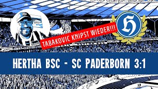 Hertha BSC  SC Paderborn 31  Spielanalyse  Knipser Tabakovic [upl. by Carberry521]