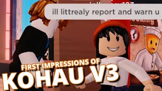 NEW KOHAU RESTAURANT V3  First Impressions of Roblox Kohau V3 [upl. by Lebyram]