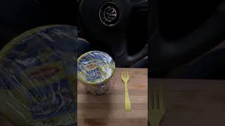 Maggi Noodles cooking in CAR Tried this🍜😳CUPPA Noodles🍜youtubeshortsmaggifoodfoodietrending [upl. by Aranat]