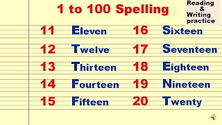 11 to 20 spelling in english  11 to 20 spelling name  eleven to twenty spelling  Ujjwal Lakshya [upl. by Bohi]