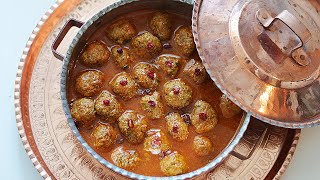 Ancient Persian Meatballs in Rich Gravy Koufteh Rizeh Persian Recipe کوفته ریزه [upl. by Narmak]