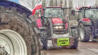 🇵🇱PROTEST ROLNIKÓW 2024 w Hrubieszowie⭐ Dwie blokady dróg✔️ [upl. by Suanne]