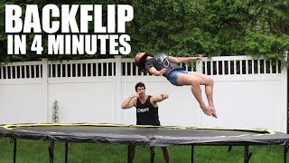 Teaching My Wife How to Backflip [upl. by Ecnadnak832]