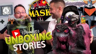 UNBOXING STORIES  03  MASK  GOLDORAK  GAME BOY  BANGA  MUSCLOR [upl. by Ttevy]