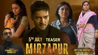 Mirzapur Season 3  All Episodes Will Stream on 5th July  Official Trailer Prime Video Mirzapur 3 [upl. by Assenav205]