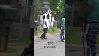 Selling Ps5 In The Hood Prank Gone Wrong shorts shortsfeed hood funny prank ps5 viral ghetto [upl. by Burch]